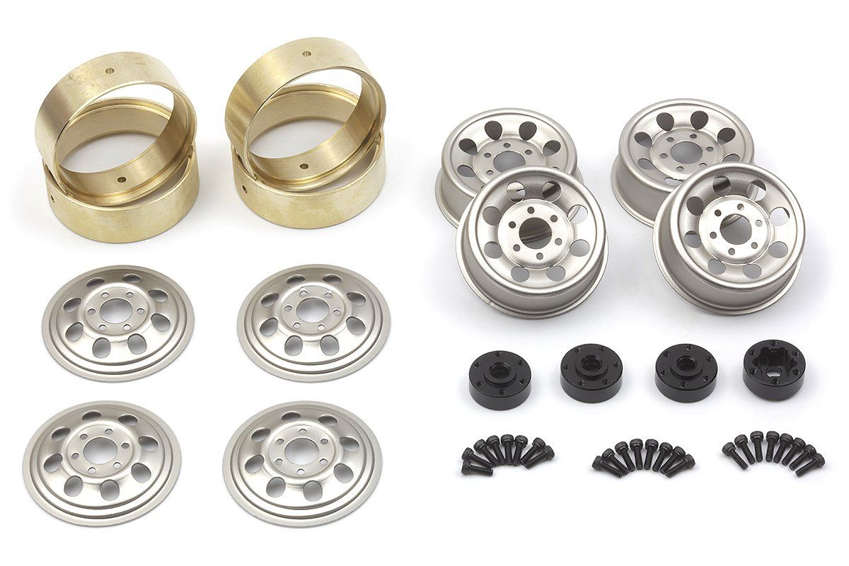 HPI Racing CS-8 Steel Beadlock Wheel 1.2in (Silver/4pcs) (HP161163)