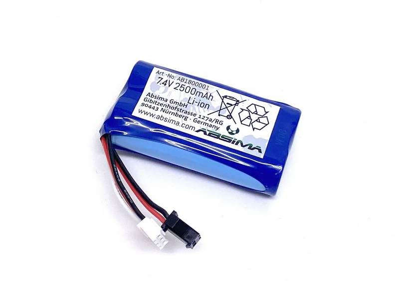 Absima Li-Ion Battery Pack 7.4V 2500mAh - First Step Cars ( AB 1800001)