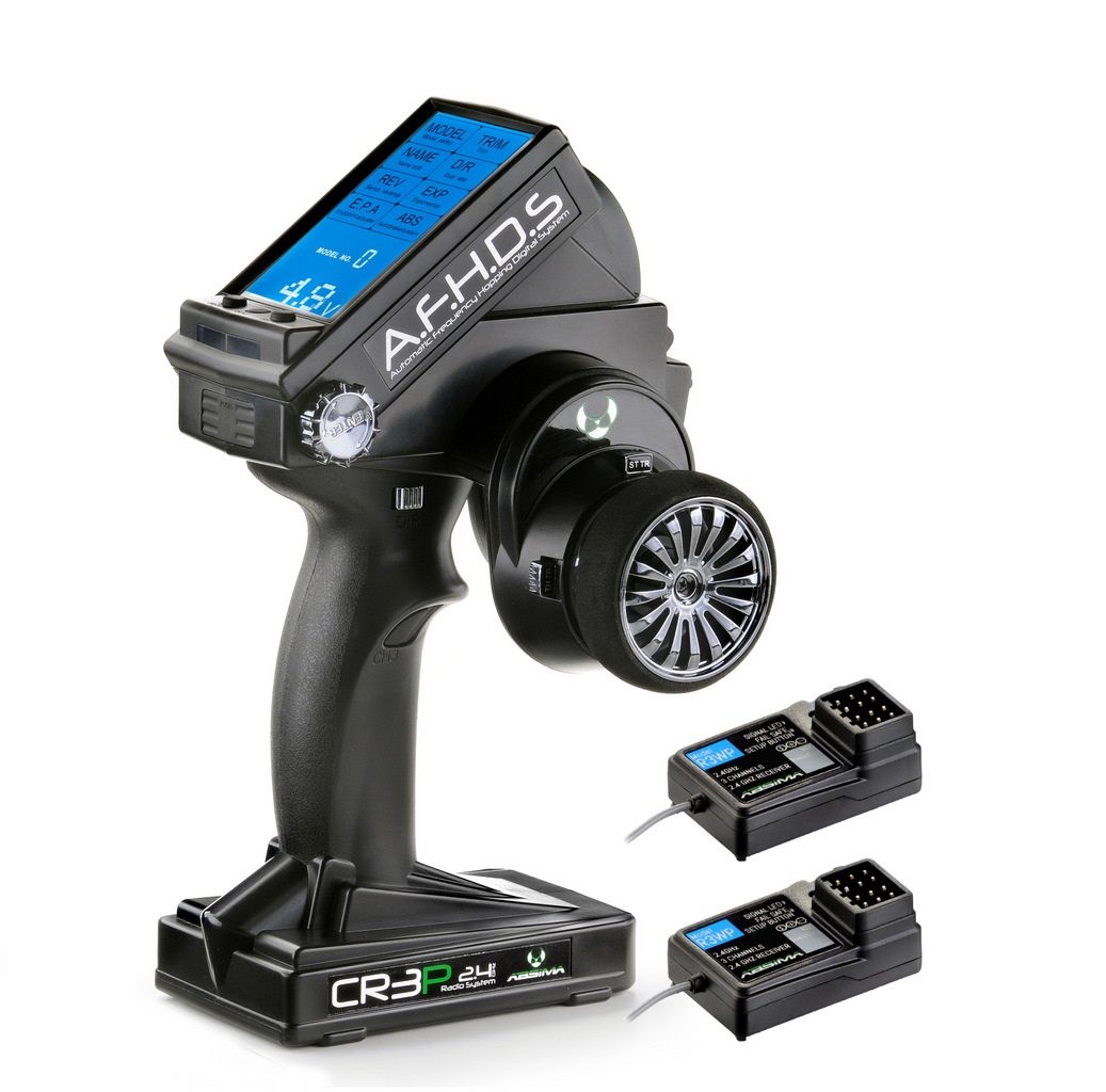 Absima 3-Channel Radio &quot;CR3P&quot; 2.4Ghz Includes 2 Receiver ( AB 2000102)
