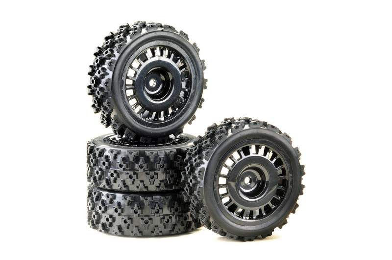 Absima Wheel Set Rally Block Design Black 1:10 (4 pcs) ( AB 2510060)