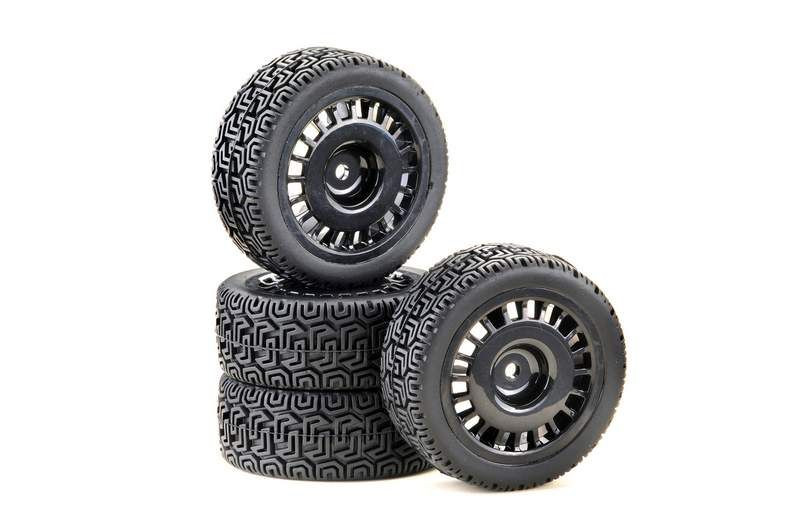 Absima Wheel Set Rally Winded Design Black 1:10 (4 pcs) ( AB 2510061)