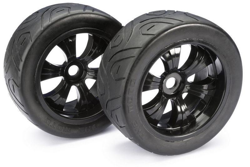 Absima Wheel Set LP Truggy &quot;Street&quot; black 1:8 (2) ( AB 2530006)