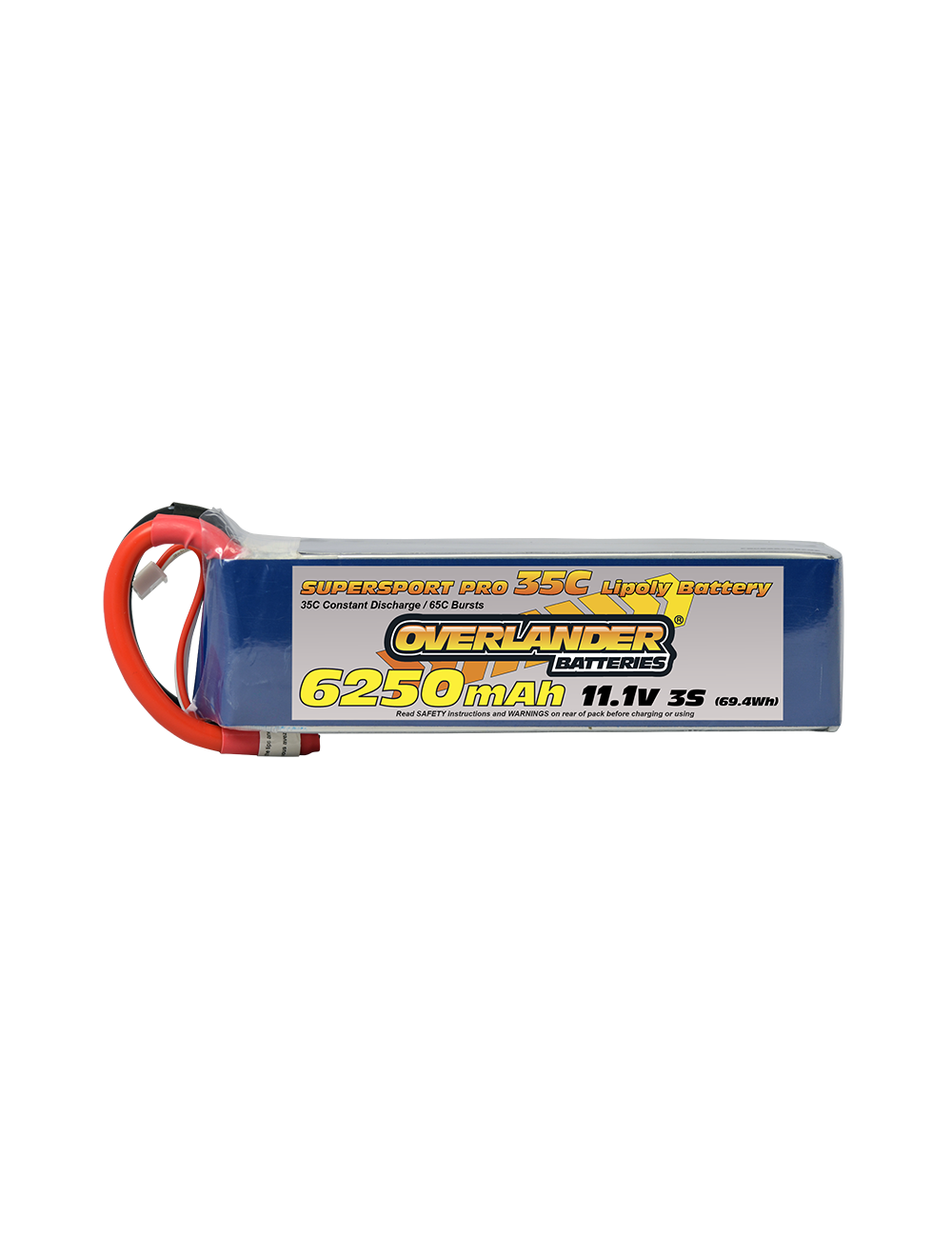 Overlander 6250mAh 11.1V 3S 35C Supersport Pro LiPo Battery EC5 (OL2792EC5)