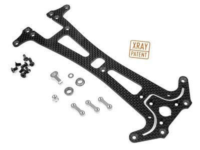Xray Adjustable Upper Deck T1Fk&#039;05 - 2.5 mm Graphite (XR301175)
