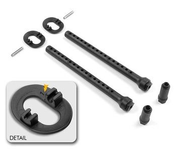 Xray Front Body Mount Set +1mm Height (XR301323)