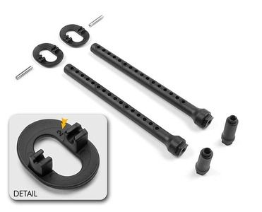 Xray Front Body Mount Set +2mm Height (XR301324)