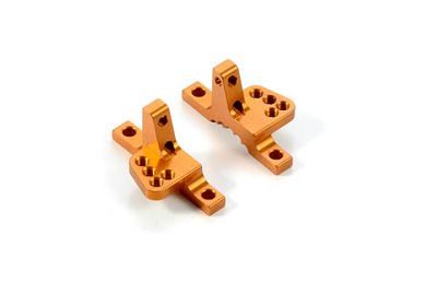 Xray Alu Upper Clamp With 4 Adj. Roll-Centers (L+R) - Orange (XR302034-O)