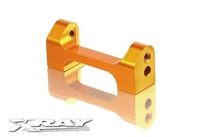 Xray Alu Lower Front Suspension 1-Piece Holder - Orange - V2 (XR302047-O)