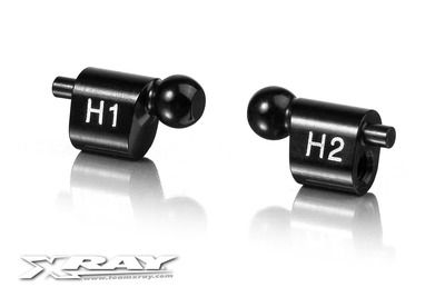 Xray Alu Quick Roll-Center Holderâ„¢ 4.9mm - H1 + H2 (XR303035)