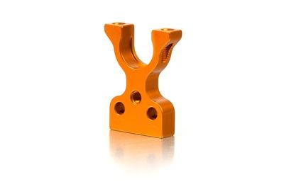 Xray T4 Alu Layshaft Bulkhead Closed L/R - Orange (XR303056-O)