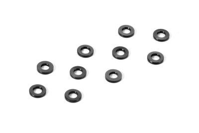 Xray Alu Shim 3X6X0.5mm - Black (10) (XR303121-K)
