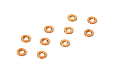 Xray Alu Shim 3X6X0.5mm - Orange (10) (XR303121-O)