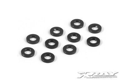 Xray Alu Shim 3X6X1.0mm - Black (10) (XR303122-K)