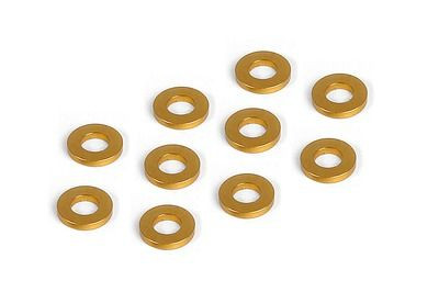 Xray Alu Shim 3X6X1.0mm - Orange (10) (XR303122-O)