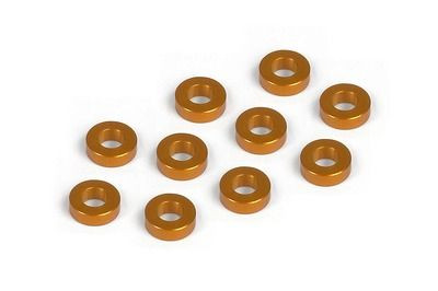 Xray Alu Shim 3X6X2.0mm - Orange (10) (XR303123-O)