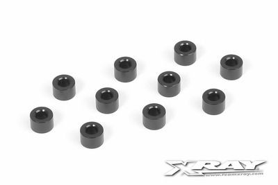 Xray Alu Shim 3X6X4.0mm - Black (10) (XR303127-K)