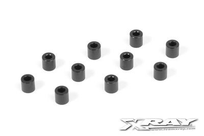 Xray Alu Shim 3X6X6.0mm - Black (10) (XR303128-K)