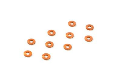 Xray Alu Shim 3X7X1.0mm - Orange (10) (XR303136-O)