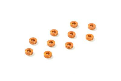 Xray Alu Shim 3X7X2.0mm - Orange (10) (XR303138-O)