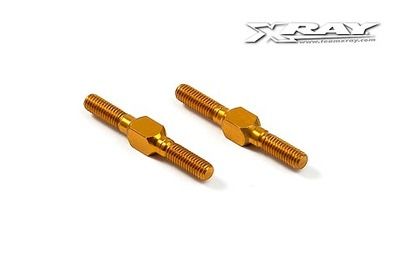 Xray Alu Adj. Turnbuckle L/R 26 mm - Orange - Swiss 7075 T6 (2) (XR303212-O)