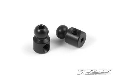 Xray Alu 4.9mm Ball End - Black (2) (XR303431-K)