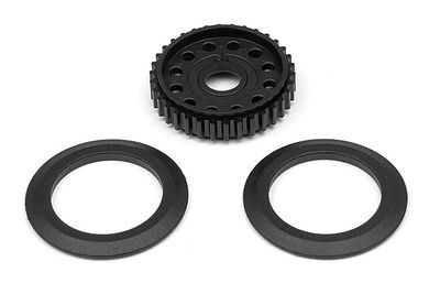 Xray Diff Pulley 34T With Covers (XR305052)