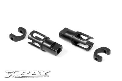 Xray Steel Solid Axle Driveshaft Adapter - Lightweight - Hudy Spring Steelâ„¢ (2) (XR305137)