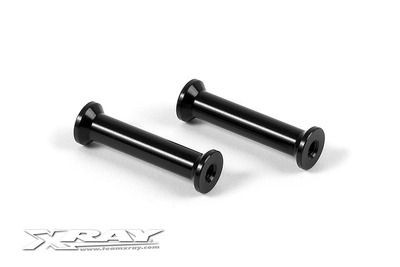 Xray T3 Alu Low Top Deck Mount - Black (2) (XR306515-K)