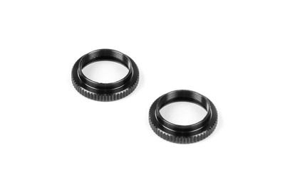 Xray Alu Shock Adjustable Nut - Black (2) (XR308042-K)