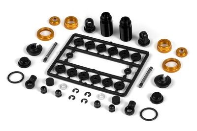 Xray Xray Alu Shock Absorber-Set - Orange (2) (XR308306-O)