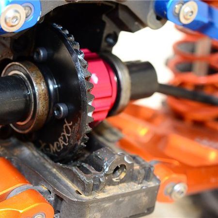 GPM Racing Traxxas X-Maxx, XRT Chrome Hard Steel Front Spiral Bevel Gears (STXM1200F-BK)