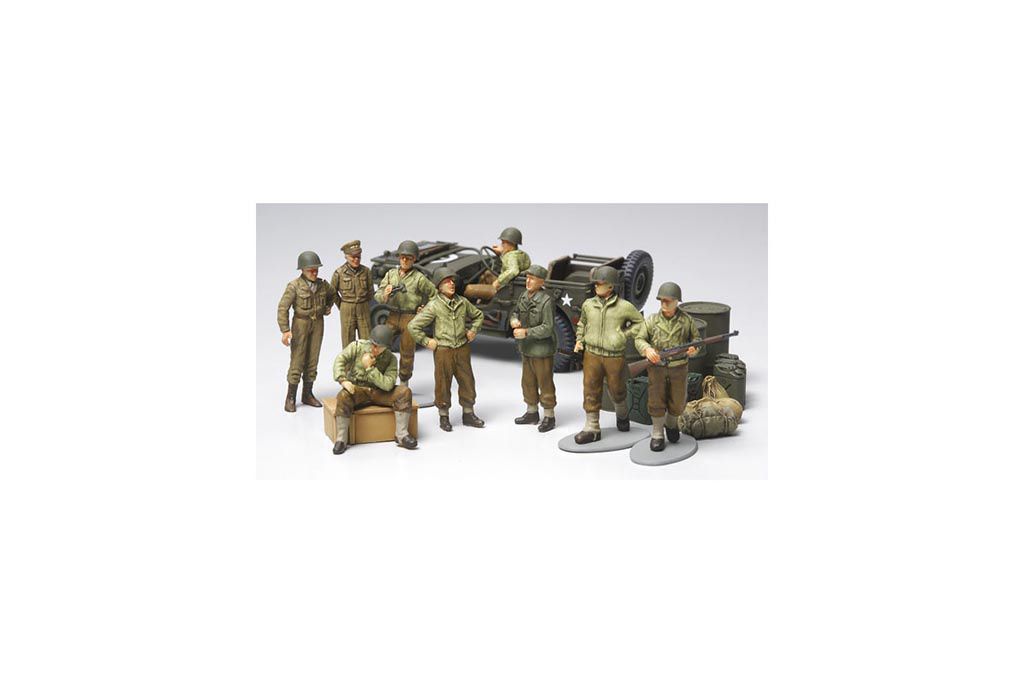 1/48 Tamiya WWII US Army Infantry &amp; Jeep ( THC 32552)