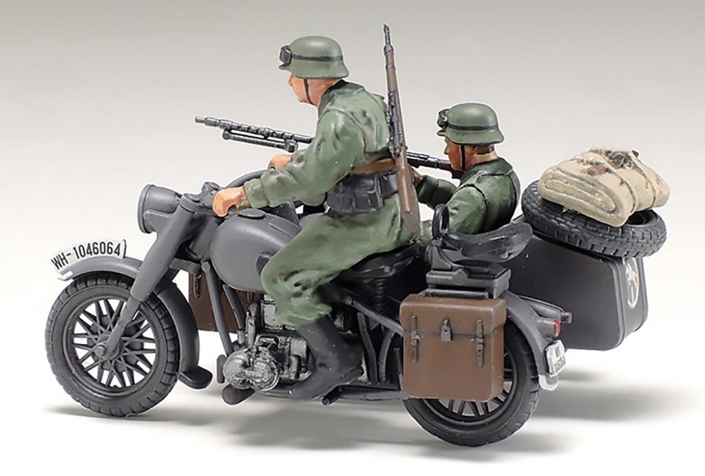 1/48 Tamiya German Bike &amp; Sidecar ( THC 32578)