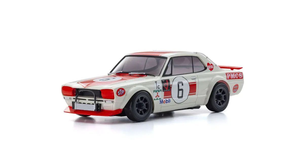 Kyosho Bodyshell Mini-Z NISSAN SKYLINE 2000GT-R (KPGC10) Racing 1972 #6 Red (K.MZP472R)