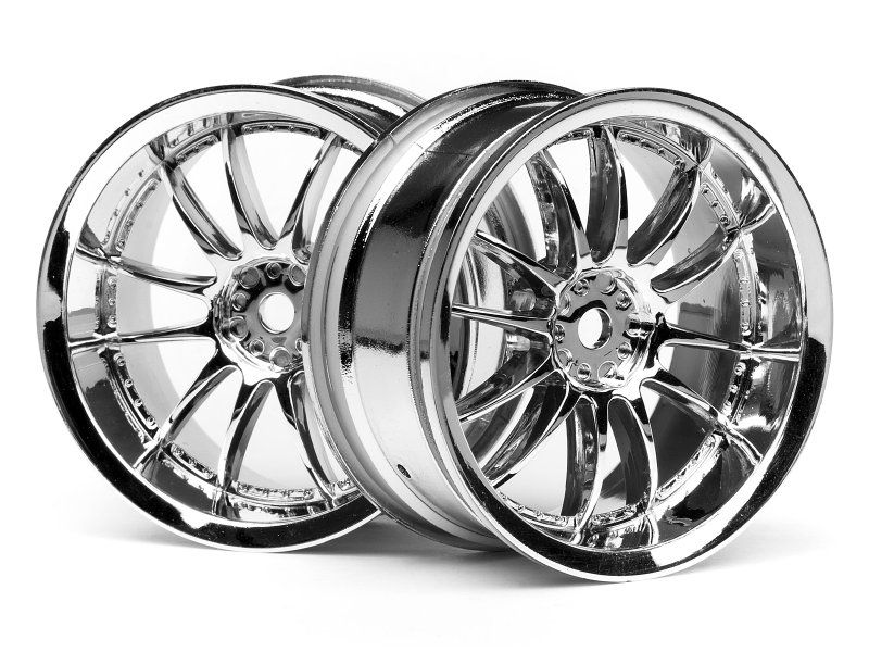 HPI Racing Work XSA 02C Wheel 26Mm Chrome (3Mm Offset) (HP3280)