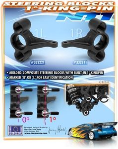 Xray Composite Steering Block 1Â° Kingpin Right (XR332211)