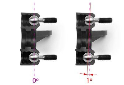 Xray Composite Steering Block 1Â° Kingpin Left (XR332221)