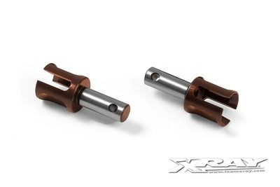 Xray Lightweight Diff Outdrive Adapter - Hudy Spring Steel (2) (XR335072)