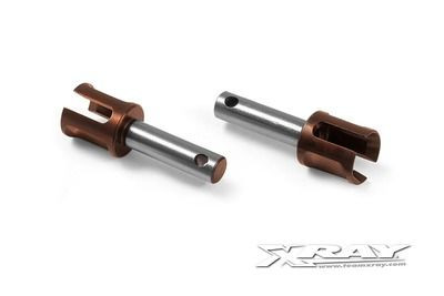 Xray Lightweight Diff Outdrive Adapter - Long - Hudy Spring Steel (2) (XR335073)