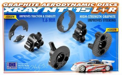 Xray Graphite Rear Aerodynamic Disc 1.6mm - Left+Right - Set (XR335370)