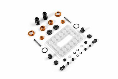 Xray Alu Shock Absorber-Set - Orange (2) (XR338001-O)