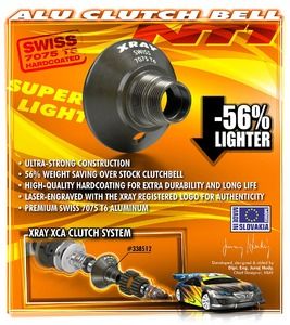 Xray Alu Clutch Bell - Swiss 7075 T6 (7mm) - Hard Coated (XR338512)