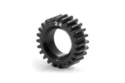 Xray XCA Alu Pinion Gear 24T (2Nd) - 7075 T6 - Hard Coated - Large (XR348424)