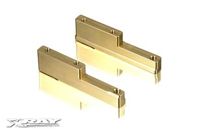 Xray Brass Engine Mounts (L+R) - 75G (XR348714)