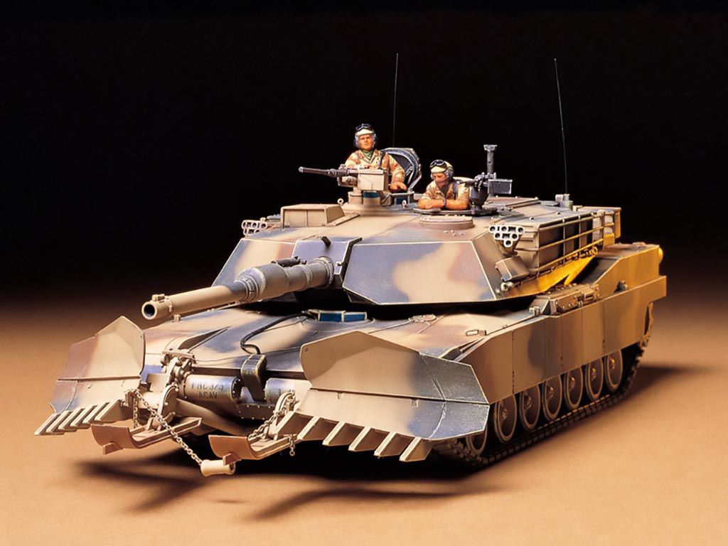 1/35 Tamiya M1A1 Abrams w/Mine Plough ( THC 35158)