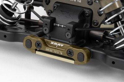 Xray XB808 Alu Front Lower Susp. Holder - Front - Swiss 7075 T6 (7mm) - Hard Coated (XR352313)