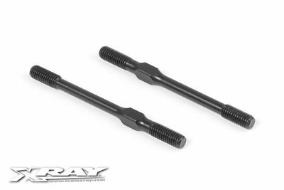 Xray Adj. Turnbuckle M5 L/R 64 mm - Hudy Spring Steel - V3 (2) (XR352631)