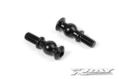 Xray Ball Stud 6.8mm With Backstop L=6mm - M4 (2) (XR352655)