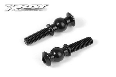 Xray Ball Stud 6.8mm With Backstop L=13mm - M4 (2) (XR352656)