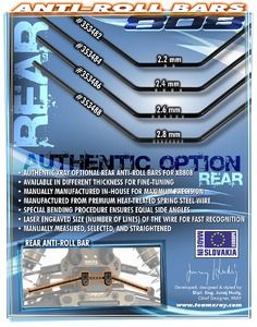 Xray XB808 Rear Anti-Roll Bar 2.2mm (XR353482)